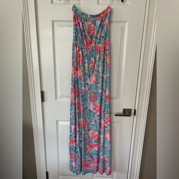 Unicorn dress! Lilly Pulitzer Peel and Eat maxi dress.